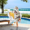 thumbnail image 5 of Dog Surf Speedboat Kid Bath Towels Bath Beach Towel Super Soft and Absorbent for Kid Girl Boy Babie Toddler Infant, 5 of 6