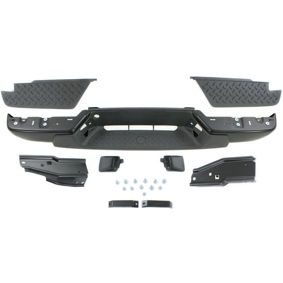 Step Bumper Compatible with CHEVROLET COLORADO/CANYON 2004-2007 Assembly Powdercoated Black All Cab Types