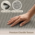 thumbnail image 6 of ODIKA Grid Minimalist Checkered Mosaic Neutral Toned Repetitive Motif for Entryway, Kitchen, Laundry Room, Stain Resistant Thin Throw, 6 of 7