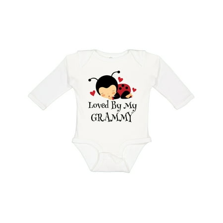 

Inktastic Loved by My Grammy Boys or Girls Long Sleeve Baby Bodysuit