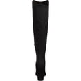 thumbnail image 3 of Zigi Soho Womens Siyah Mixed Media Over-The-Knee Boots Black 7 Medium (B,M), 3 of 4