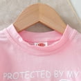 thumbnail image 5 of Gubotare Girls Clothing Sets Athletic Girls Shorts Set Short Sleeve Striped Tops and Shorts with Pockets 2 Pcs Outfits Summer Sport Tracksuits (Pink,Size 3-4 Years), 5 of 9