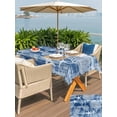thumbnail image 5 of Outdoor Tablecloth with Umbrella Hole for Patio/Picnic/Party/Camping, Navy Blue Coastal Waterproof Table Cloth Rectangle Table Cover Washable, Nautical Coral Starfish Shell Seahorse Ocean (54"x 80"), 5 of 8