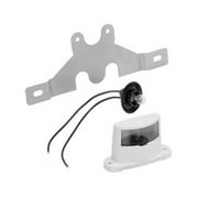 Angle View: Bargman 30-62-002 License Light with Black Base and Bracket