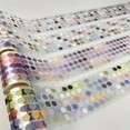 thumbnail image 2 of Colorful Polka Dot Die-Cut Washi Tape 2m Full Roll for Handcrafts Pets Paper Decor, 2 of 7