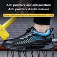 thumbnail image 4 of Steel Toe Shoes for Men Comfortable Breathable Safety Sneakers, Lightweight Wide Work Shoes with Durable Soft Sole, 4 of 11