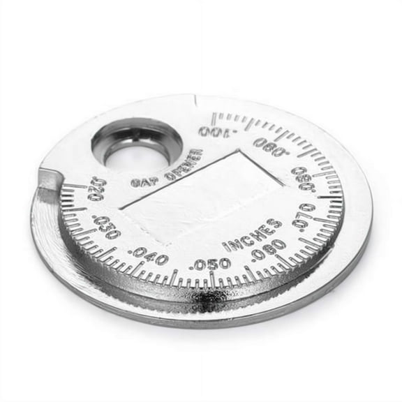 2Pcs Spark Plug  Gauge Measurement Tool 0.6-2.4 Coin-Type Spark Plug Gauge Tool