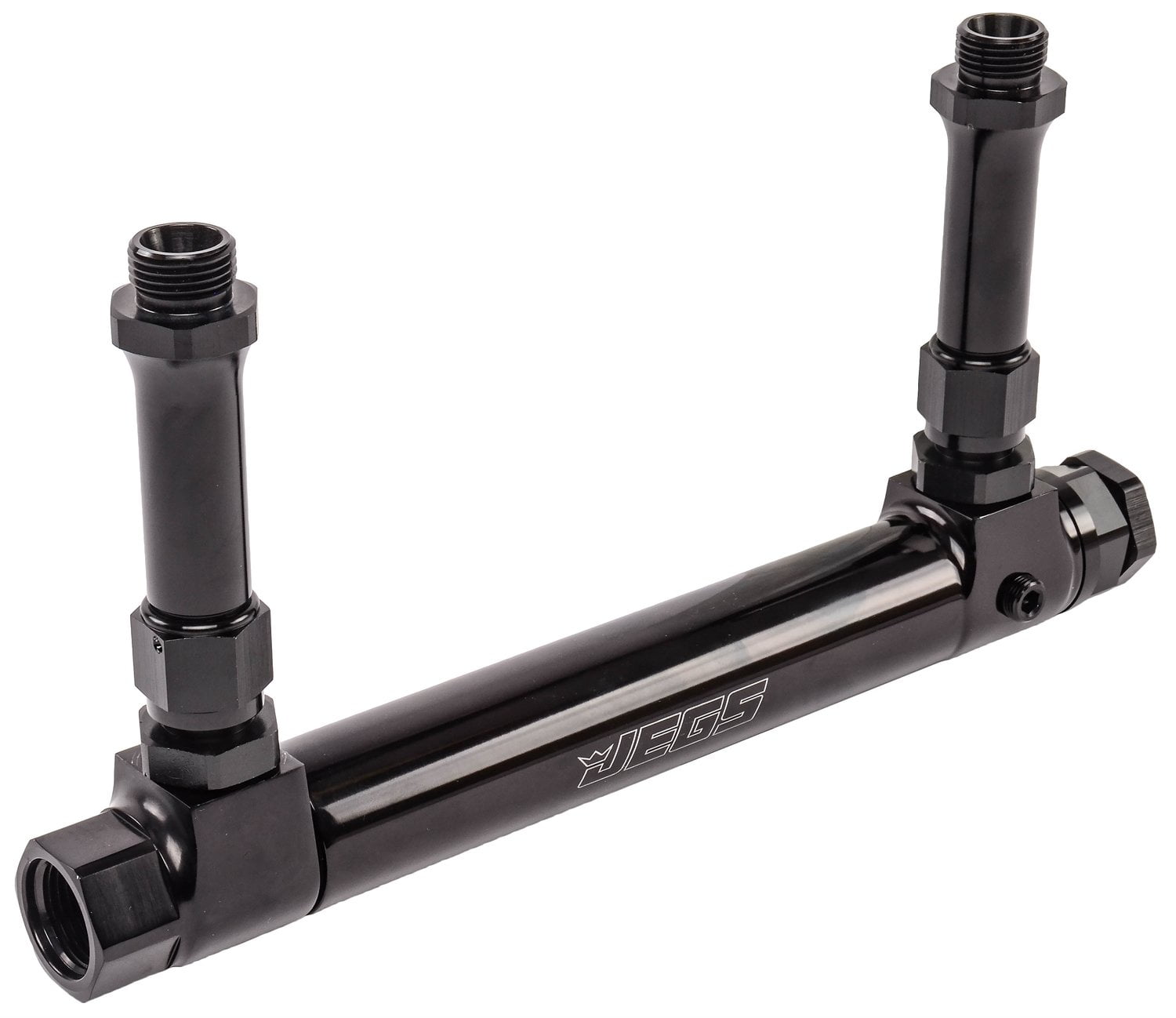 JEGS 15603 Billet Adjustable Fuel Log (Fuel Line)