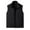 Black, variant on safuny thicken Cargo Vest Tops for Mens Zipper Jacket Open Front Outwear Tanks with Pockets Solid Vintage Stand Collar Blouses Green L