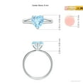 thumbnail image 4 of Angara Natural 1.4 Ct. Aquamarine Solitaire Ring in 14K White Gold for Women (Ring Size: 5.5), 4 of 9