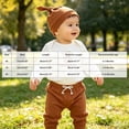 thumbnail image 4 of Dakiuu Baby Boys Girls Winter Fall Clothes Unisex Cute Pumpkin Long Sleeve Romper Bodysuit Tops with Drawstring Jogging Pants and Hats 3pcs Outfit Clothing for Newborn Infant, 4 of 8