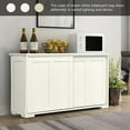 thumbnail image 6 of Costway Kitchen Storage Cabinet Sideboard Buffet Cupboard Wood Sliding Door Pantry White, 6 of 9