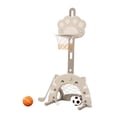 thumbnail image 4 of Juego de aro de baloncesto 3 en 1, juego familiar, soporte de baloncesto para fiestas, hogar y patio Gris, 4 of 8