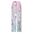 thumbnail image 5 of Hello Kitty Pajamas Pants Soft Elastic Waist PJ Bottoms Comfy Lounge Long Pants, 5 of 7
