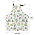 thumbnail image 3 of Zufioo Frog Wear Chef Hat Print Adult Waterproof Apron, Cooking Apron, Flower Arranging and Painting Apron-Adjustable Straps, with Pockets, Kitchen Supplies-One Size, 3 of 9