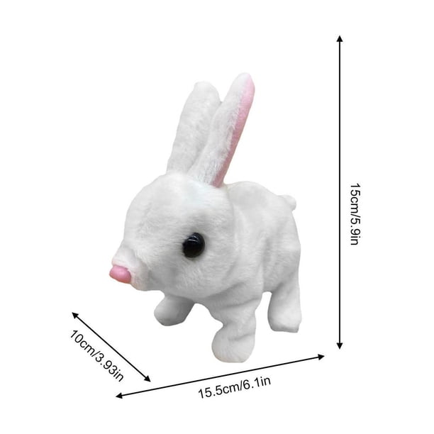 Clinton Rabbit Toys Adorable Interactive Rabbit Plush Toys Electronic Pets Robot Rabbit ...
