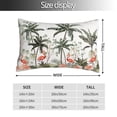 thumbnail image 2 of Rateoe Flamingo Palm Trees Pattern Decorative Pillow Case,Throw Pillow Covers,Plush Pillow Cover,Soft Pillow Case,Velvet Pillow Case-20"x30", 2 of 6