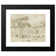 thumbnail image 2 of Jean-Honoré Fragonard 18x15 Black Modern Framed Museum Art Print Titled - Gardens of an Italian Villa (Villa Medici) (1773-1774), 2 of 5