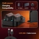 thumbnail image 2 of Base de carga con controlador 4 en 1 para Nintendo Switch 2 Joy con Gamepad, carga rápida de 2,5 horas con indicador LED y soporte de almacenamiento organizado para accesorios Switch 2, 2 of 9