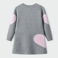 thumbnail image 4 of MEZZALL Girls Sweaters Long Sleeve For Stylish Kids Heart Pattern Knit Dress Girls For Daily Wear Casual Outings Cozy Sweater Dress For Ages 4 14 Cute Toddler Cartoon Clothing, 4 of 4
