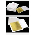 thumbnail image 3 of 100 hojas de papel de aluminio dorado de imitación, hojas doradas, decoraciones de papel artesanal para manualidades, 3 of 5
