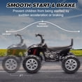 thumbnail image 5 of MUKIDY 24V Kids ATV 4-Wheeler, 24 Volt Ride on Toy for 3-8 Kid w/ 2x200W Motor, 5Mph Max Speed - Black, 5 of 11