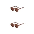 thumbnail image 3 of Gafas de sol redondas Qarigey para niños accesorios de ropa de moda protección para los ojos lavanda violeta 2piezas, 3 of 6