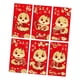 thumbnail image 3 of 6 sobres rojos de Año Nuevo chino Hongbao, bonitos para regalo de oficina y hogar. Estilo F, 3 of 9