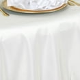 thumbnail image 4 of BalsaCircle 120" Ivory Round Polyester Tablecloth Wedding Table Linens, 4 of 8