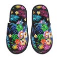 thumbnail image 1 of Balery Colorful Flowers Pantuflas de Casa de Felpa Silenciosas con Diseño Estampado, Zapatillas Cómodas Antideslizantes de Algodón para Interior-Medium, 1 of 8