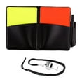 thumbnail image 1 of Juego de tarjetas de árbitro de fútbol, ​​equipo de árbitro, fútbol deportivo, tarjetas rojas y amarillas para competición, partido de fútbol, ​​campo, 1 of 8