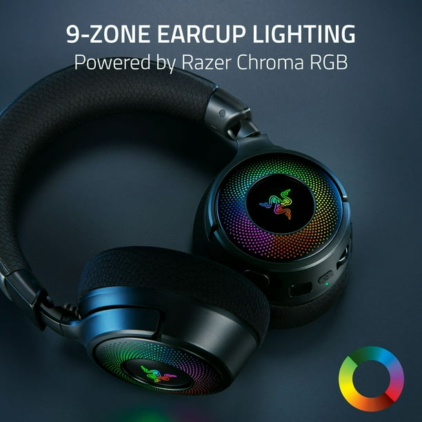 Razer Kraken V4 Wireless Gaming Headset with 9 Zone Chroma RGB for