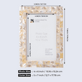 thumbnail image 4 of Handicrafts Home 4 by 6 Picture Frames Pack of 2 – White Mother of Pearl Photo Frame, Decorative Frames for Wall & Desk, Boho Chic & Vintage Inspired Home Decor, Unique Handmade Photo Display, 4 of 6