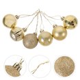 thumbnail image 1 of TABLETREANDS 36Ud Bolas Para Decorar Árbol De En Color Dorado Con Gancho Y Material PVC Duradero, 1 of 6