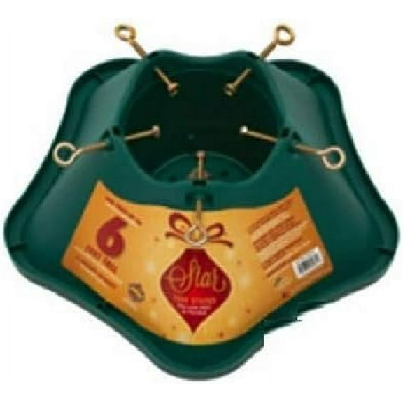 506-ST Christmas Tree Stand, Green Plastic, 6-Ft. - Quantity 1
