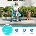 thumbnail image 2 of FURRYFECTION Outdoor Rocking Chair with High Ladder Back,HDPE Plastic Porch Rocker Chairs for Patio,Garden,Lawn,Balcony,Aqua, 2 of 9
