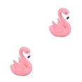 thumbnail image 3 of Bewildely Flamingo Decor Rosa Plástico Ligero Alta Impermeable Aplicación exquisita Chic Amplia aplicación Decoraciones para pasteles Tipo 2 2piezas, 3 of 6
