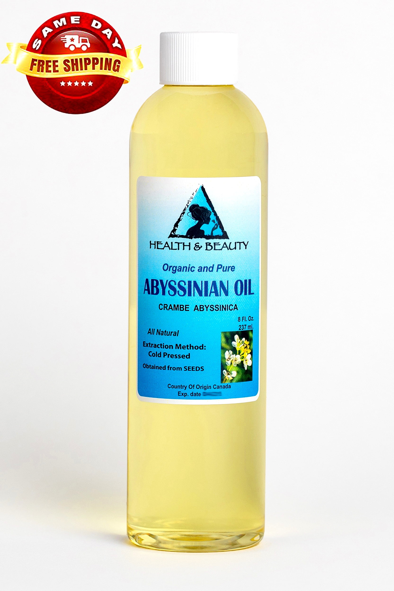 Abyssinian / Crambe Seed Oil Organic Carrier Cold Pressed Fresh 100% Pure 8 oz