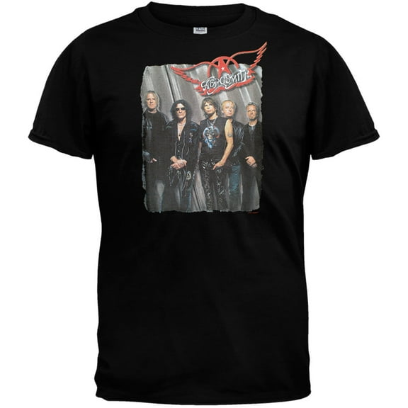 Aerosmith Men's Group Standing Adult Short Sleeve T Shirt