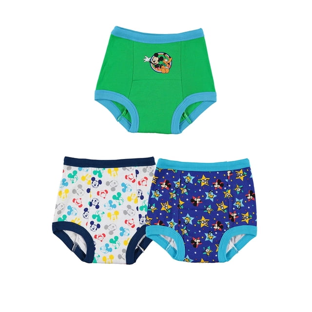 Pantalones para ir al baño con Mickey Mouse de Disney para niños, 4T, paquete de 3