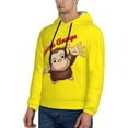 thumbnail image 4 of Curious George 11 Hoodie Fashion Hip Hop Women/Men Hoodie Sweatshirt With Pocket, 4 of 8