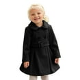 thumbnail image 3 of Generic Children'S Cozy Woolen Jacket Girls' Winter Long Sleeve Wool Trench Coat Toddler Girls Winter Windproof Coat Jacket Kids Warm Outerwear Jacket Toddler Baby Girls Boys Hooded Jacket, 3 of 9