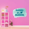 thumbnail image 3 of Hakuna Matata No Worries Quote Cartoon Kids Watercolor Design Wall Art Sticker Designs Vinyl Stickers For Home House Walls Rooms Windows Bedroom Decoration Size (28x28 inch), 3 of 3