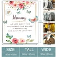 thumbnail image 4 of Nanny Gifts Throw Blanket from Granddaughter to My Grandma Happy Birthday Gifts Ultra-Soft Blankets for Couch Lightweight Travel Blanket for Women 50"x60", 4 of 6