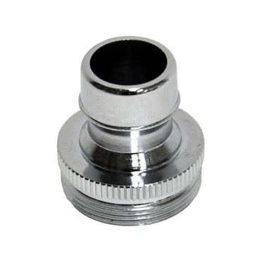Danco Dual Thread 15/16 in.-27 or 55/64 in. Chrome Dishwasher Adapter