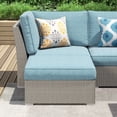 thumbnail image 5 of Corvus  10-piece Grey Sectional Conversation Sofa Set Grey - Blue, 5 of 5