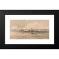 thumbnail image 2 of François Louis Thomas Francia 24x15 Black Modern Framed Museum Art Print Titled - View of Sheerness, 2 of 5