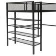 thumbnail image 6 of Aukfa Metal Twin Loft Bed for Kids Teens, 4-Tier Shelves, Storage Bookcase, Heavy Duty, Black, 6 of 9