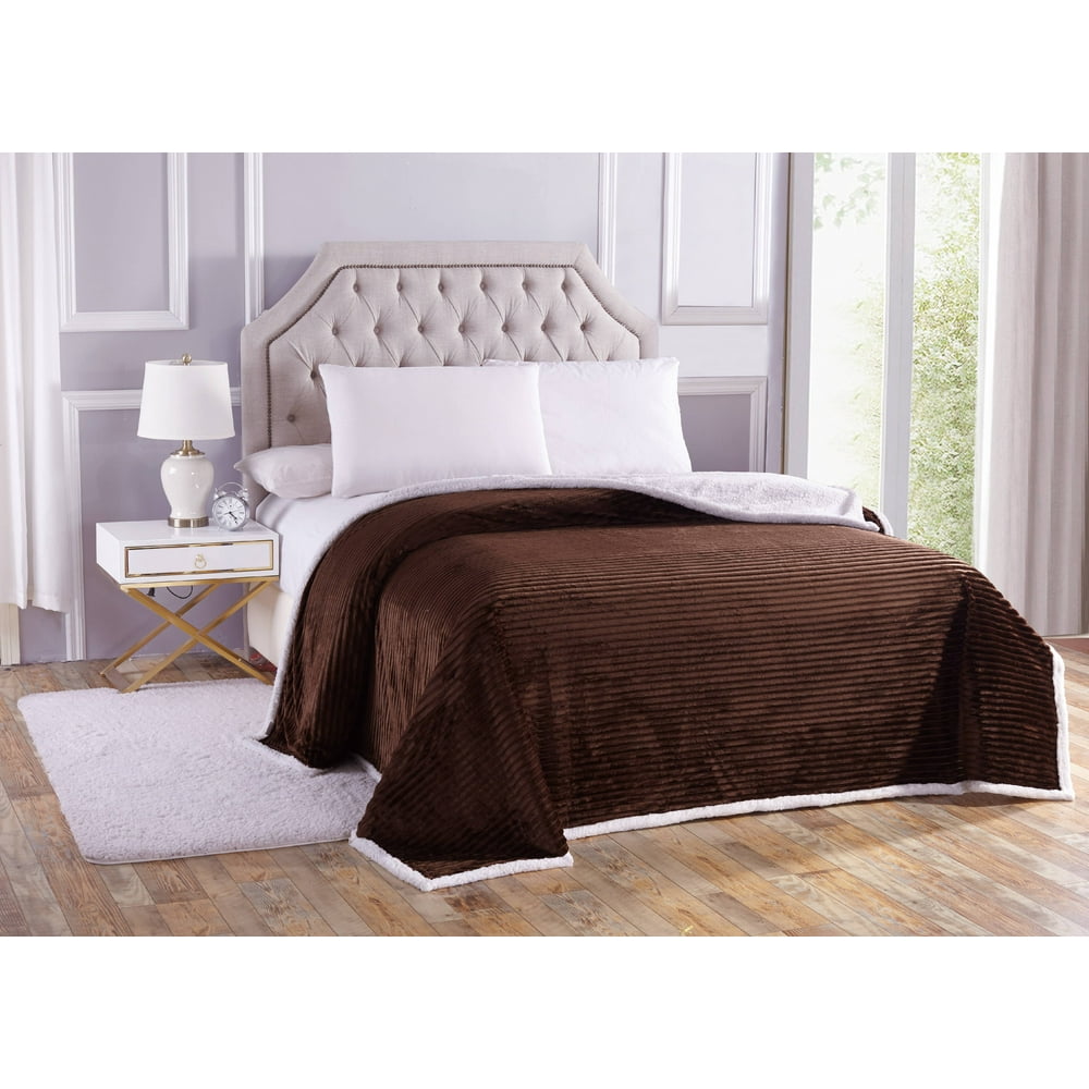 Ultra Soft & Cozy Oversized Premium Ribbed Sherpa Blanket Cover