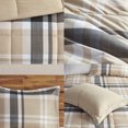 Woolrich Down Alternative Full/Queen Comforter Set with Decor Pillow 4Piece Plaid Print Warm